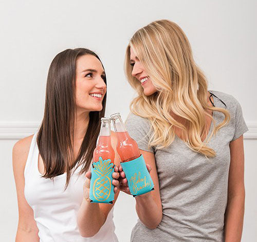 Aloha Beaches Bachelorette Can Cooler