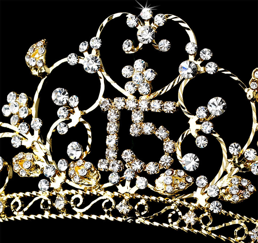 Rhinestone Quinceañera Tiara Headpiece