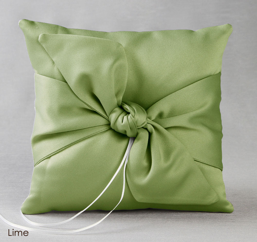 Love Knot in Color Ring Pillow