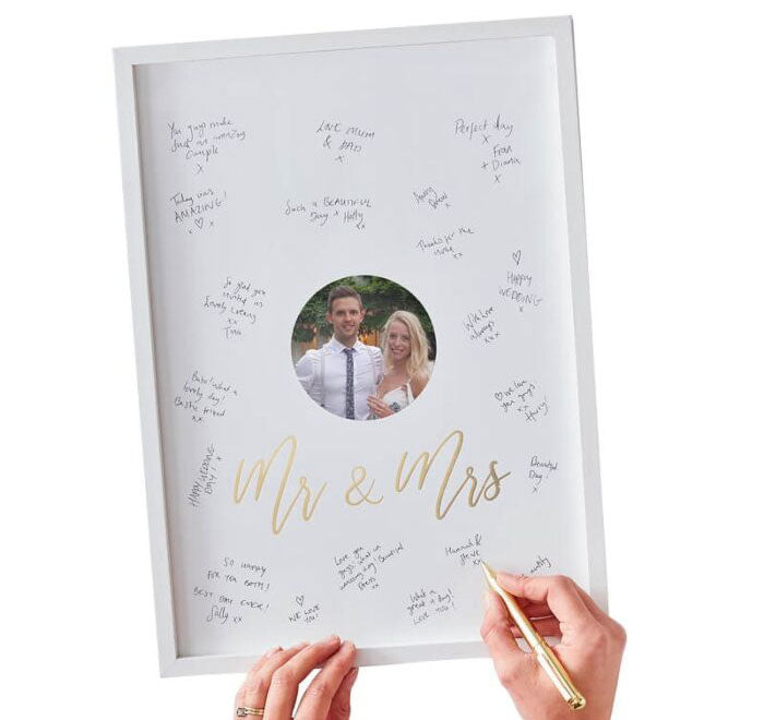 Mr &amp; Mrs Guest Book Frame