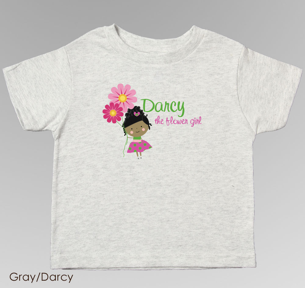 Flower Girl T-Shirt - Personalized
