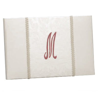 Brocade Monogram Wedding Guest Book