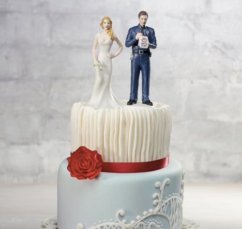 Love Citation Policeman Groom Figurine