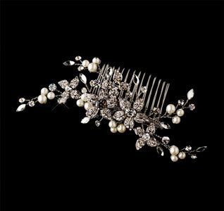 Vintage Floral Vine Bridal Hair Comb