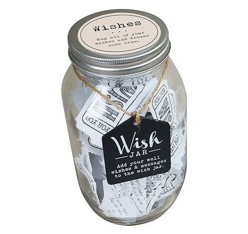 Wedding Wishes Mason Jar Guest Book