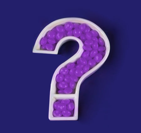 Question Mark Ceramic Candy Dish