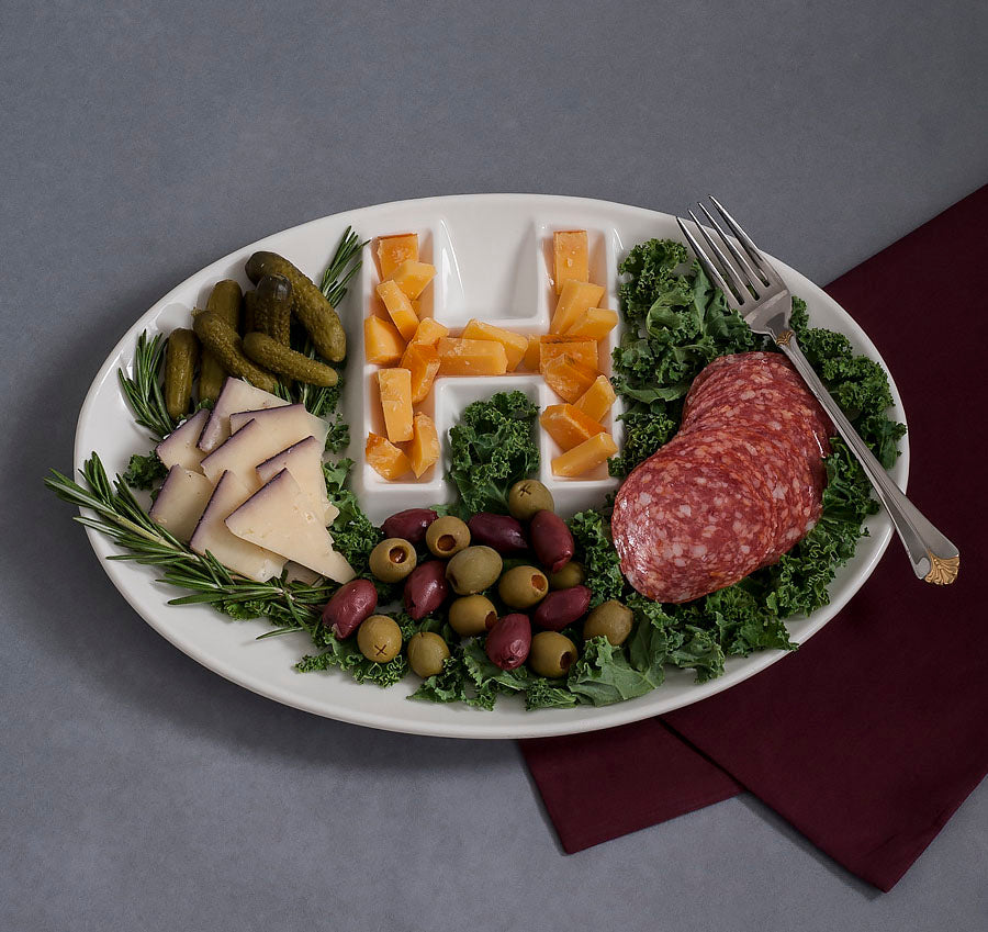 Porcelain Letter Platter A-Z