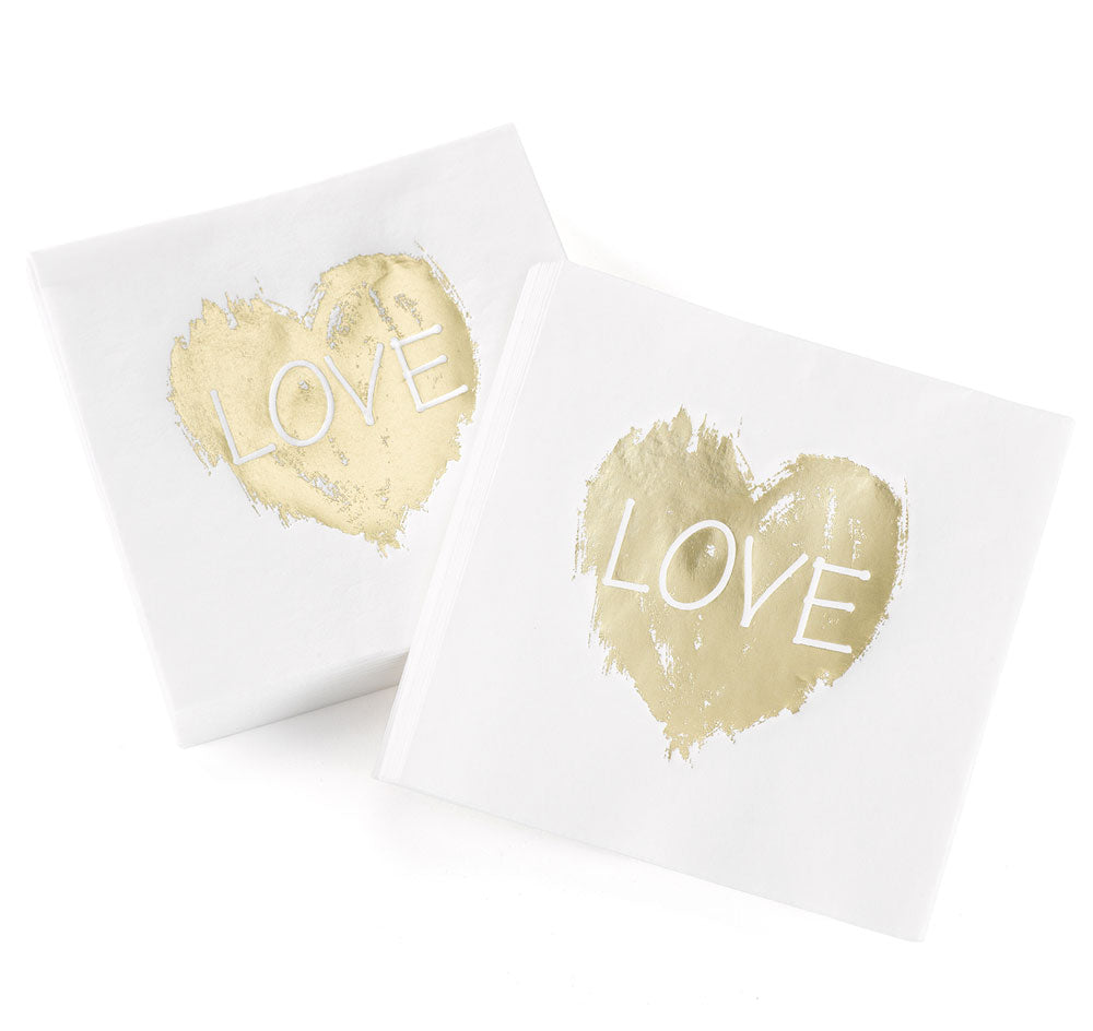 Brush of Love Wedding Napkins