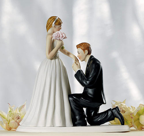 A Cinderella Moment Bride & Groom Cake Topper