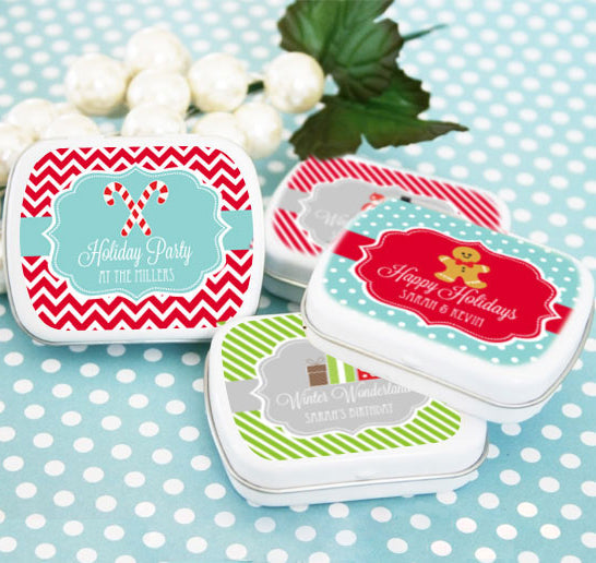 A Winter Holiday Mint Tins