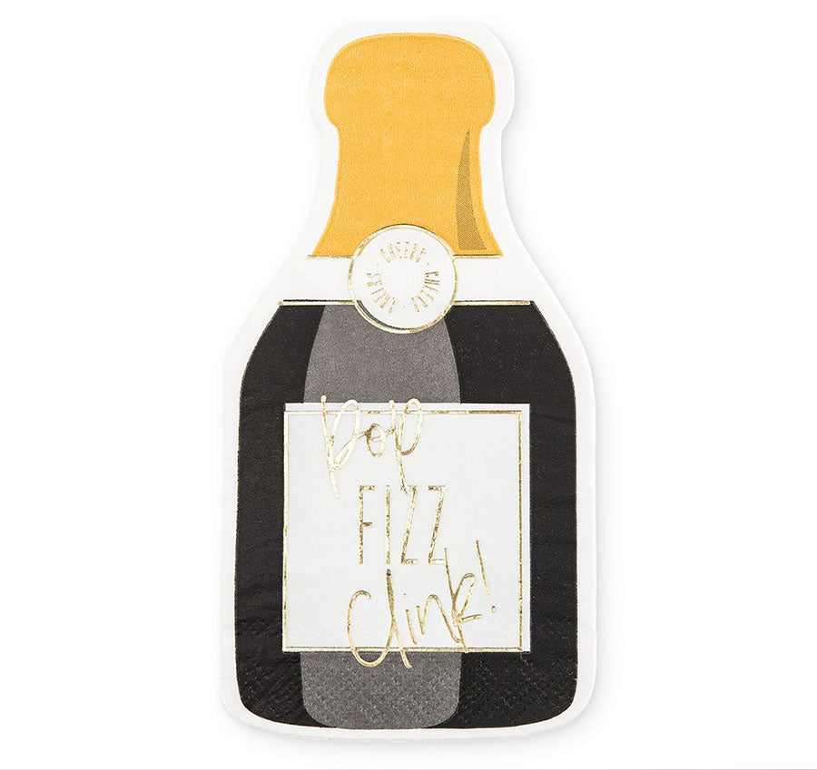 Champagne Bottle Wedding Napkins