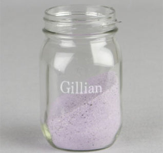 Custom Name  Side Mason Jar