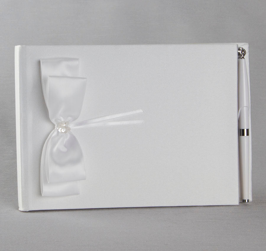 Sequin Flower Guest Book & Pen Set