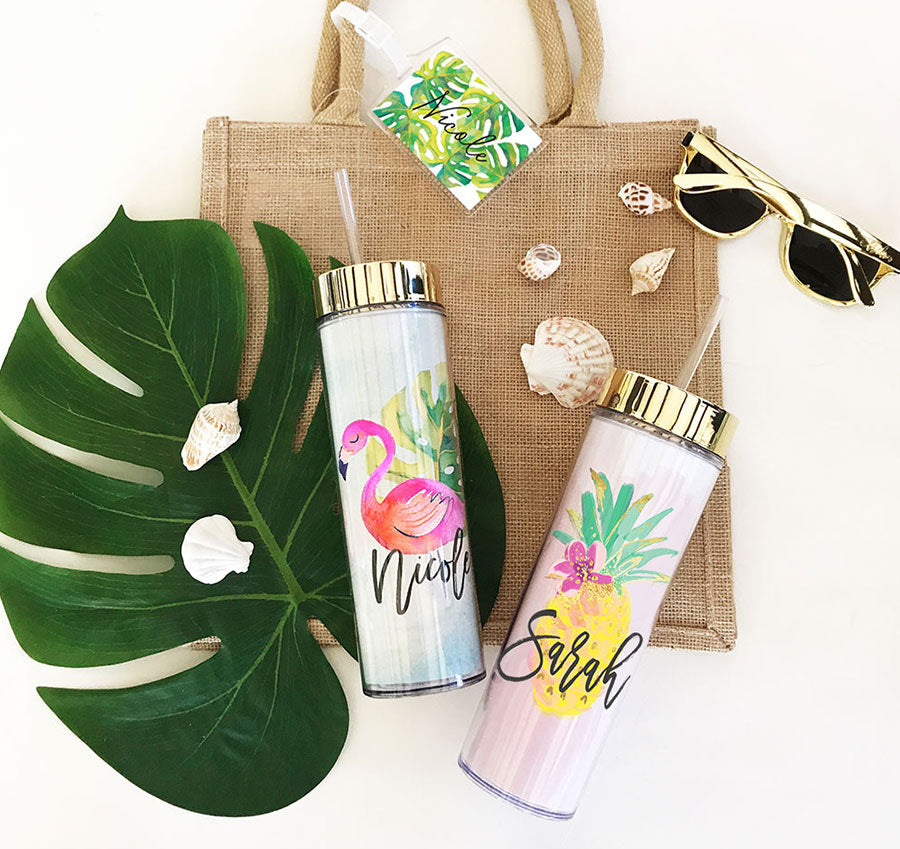Personalized Tropical Tall Tumbler