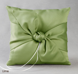 Love Knot in Color Ring Pillow