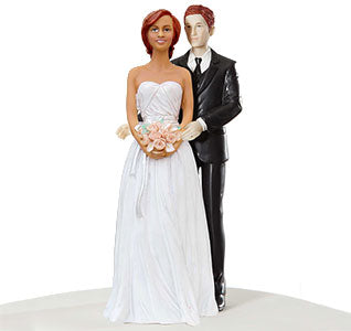 Stylish Contemporary African American Bride with Red Hair