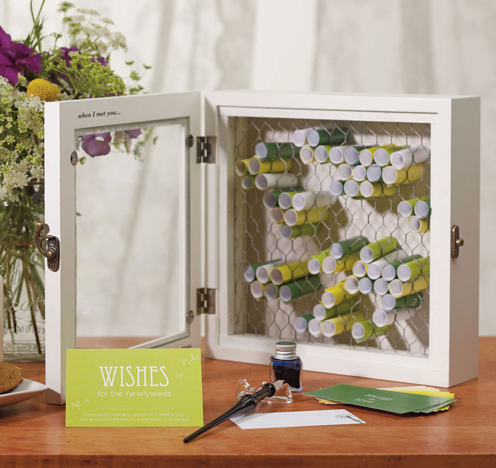 Country Charm Wooden Wish Box