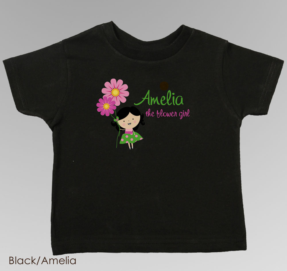 Flower Girl T-Shirt - Personalized