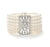Ivory Pearl Vintage Stretch Wedding Bracelet