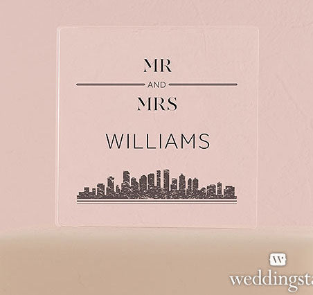 City Style Custom Wedding Cake Topper