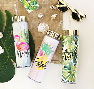Personalized Tropical Tall Tumbler