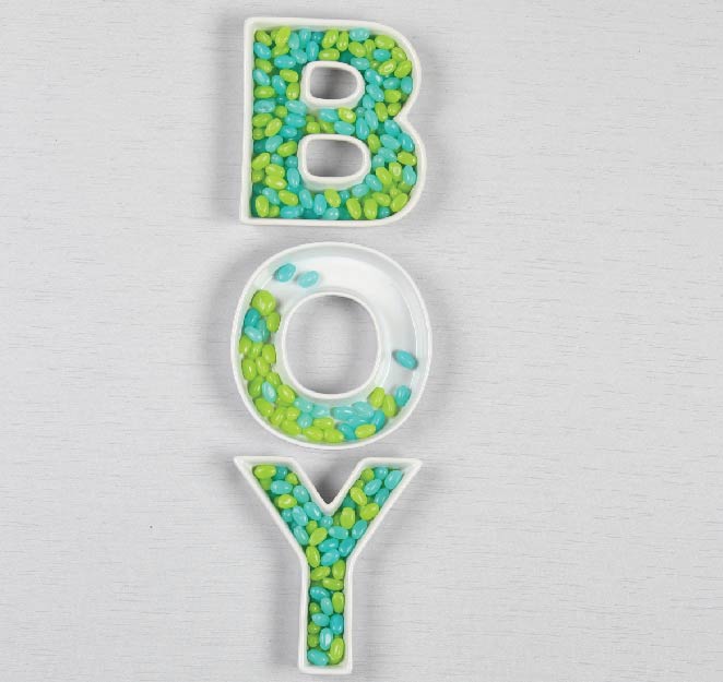 BOY Ceramic Letter Dishes