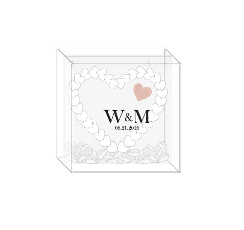 From The Heart Transparent Acrylic Shadow Box