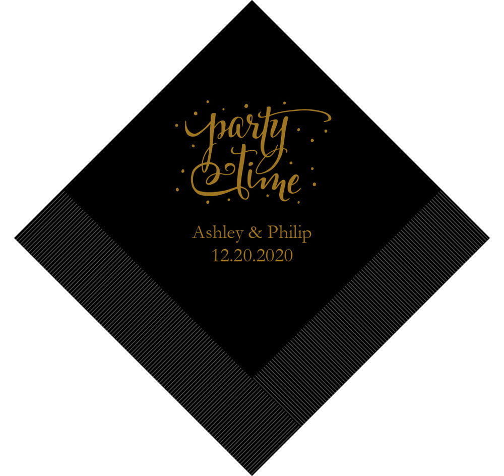 Party Time Personalized Napkins