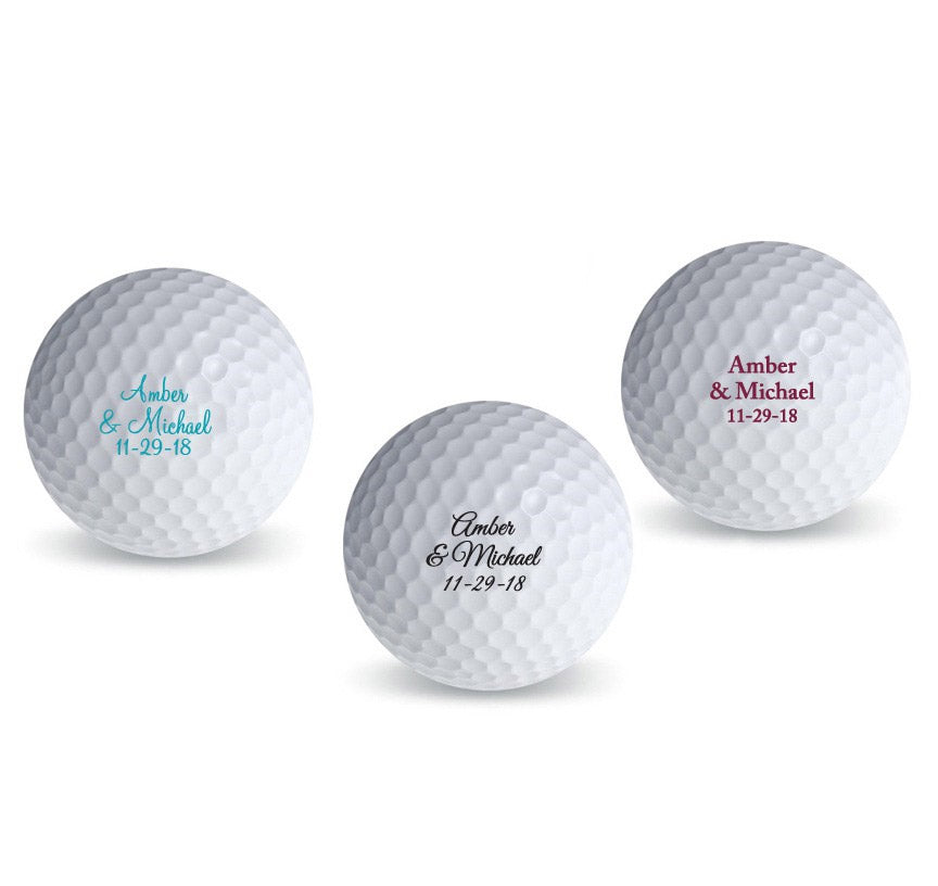 Personalized Classic Golf Ball Favors