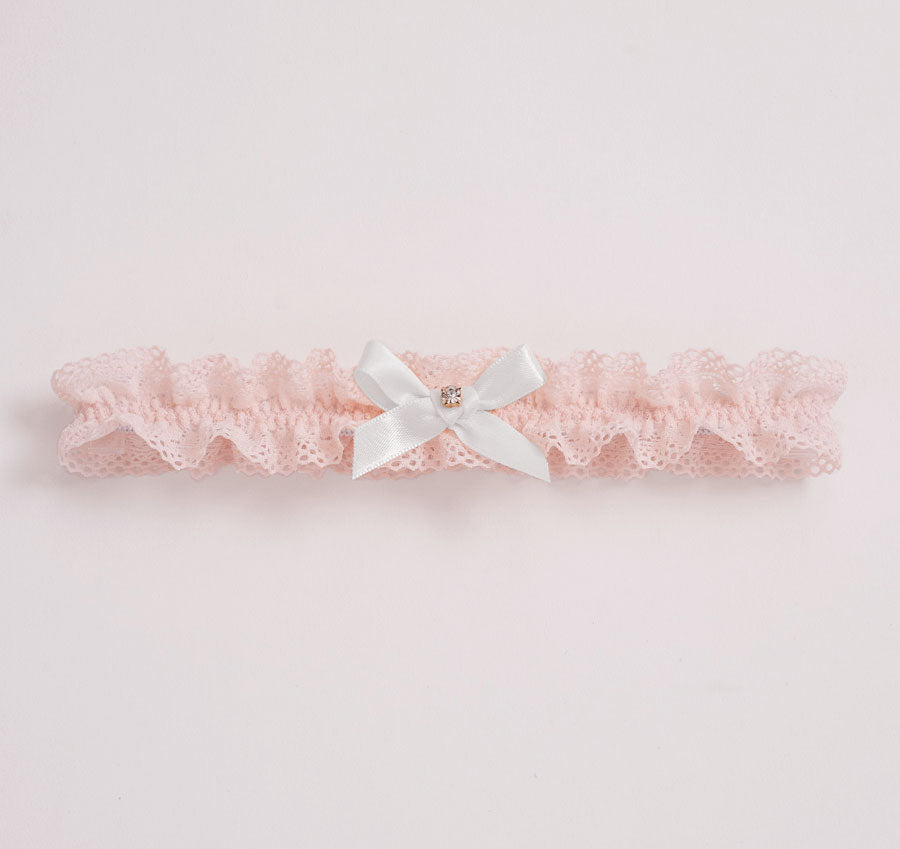 Clara Blush Bridal Garter