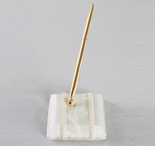 Brocade Monogram Wedding Pen