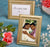 Beaded Gold Place Card Frames