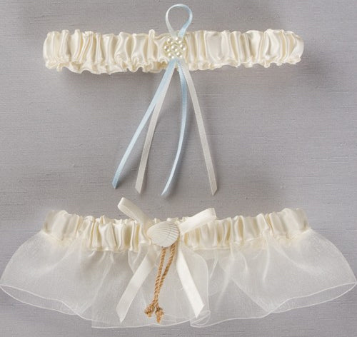 Seashore Wedding Garter Set