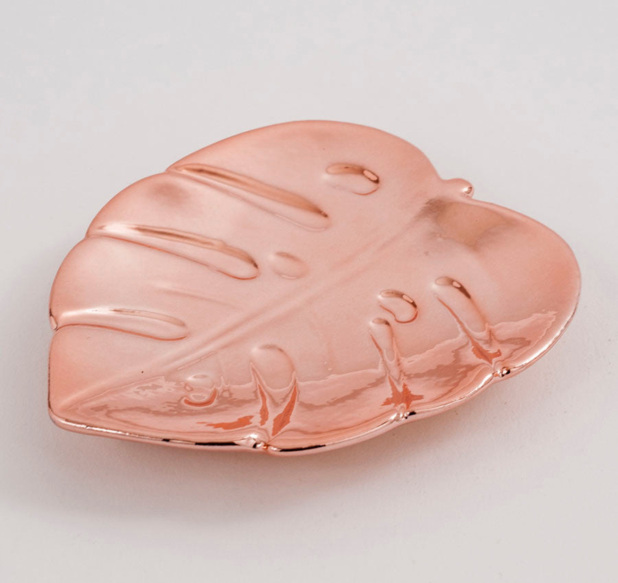 Metallic Leaf Trinket Dish