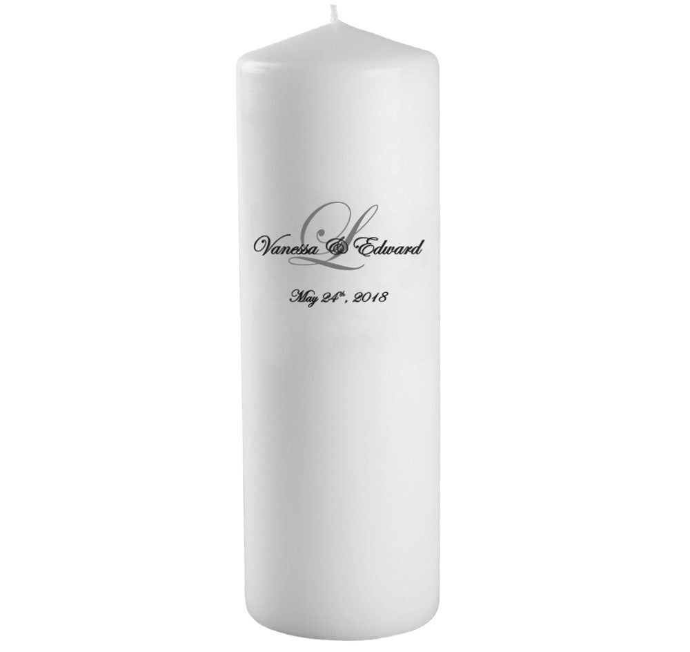 Script Monogram Unity Candle