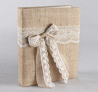 Country Romance Wedding Memory Book