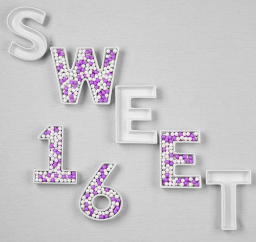 SWEET 16 Ceramic Letter Dishes