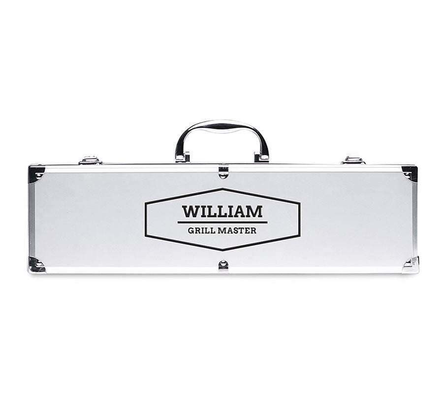 Custom Groomsmen Grill Set - Emblem