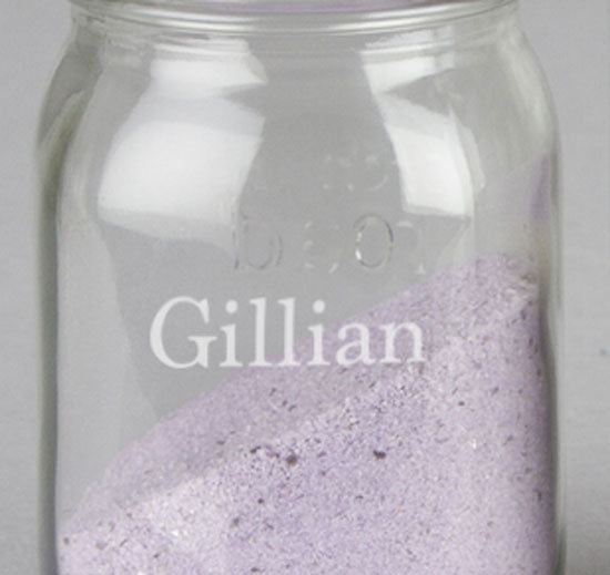 Custom Name  Side Mason Jar