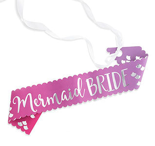 Mermaid Bride Paper Sash