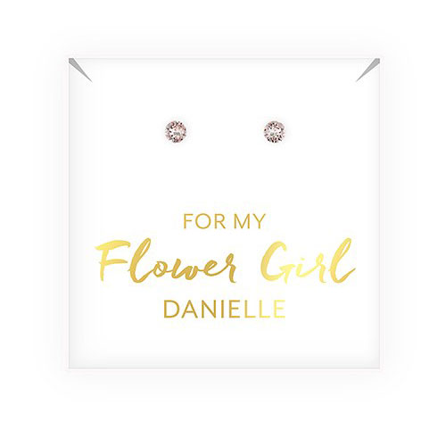 Flower Girl Stud Earrings