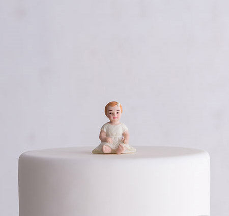 Baby Girl Cake Top Figurine