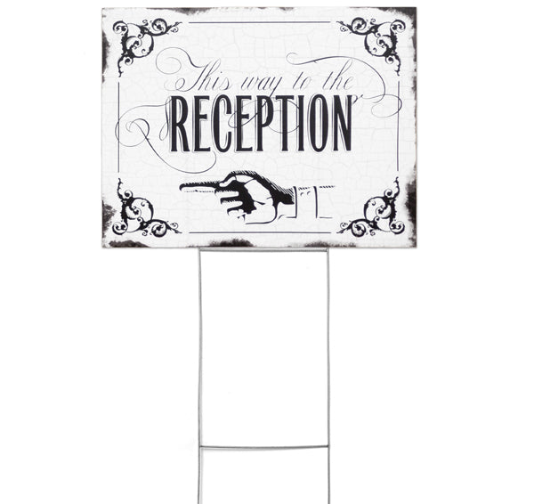 Vintage Wedding Reception Sign