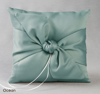 Love Knot in Color Ring Pillow