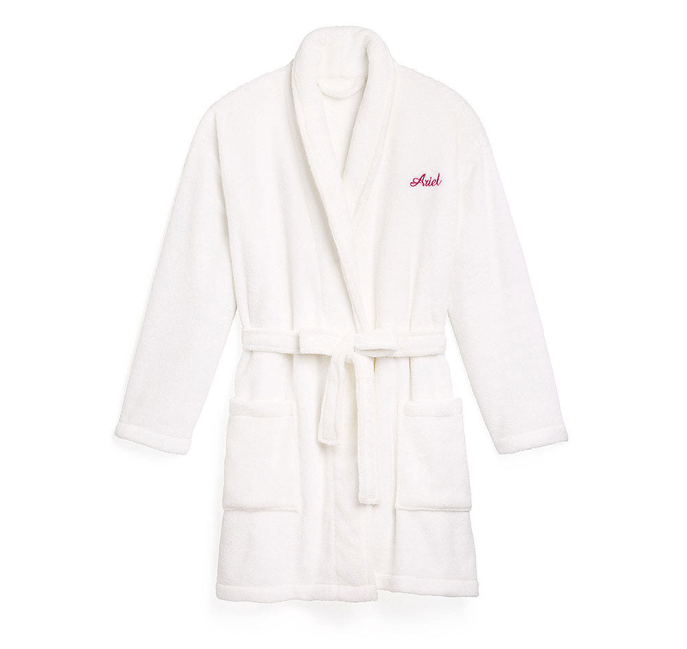 Fleece Bridesmaid Robe - White