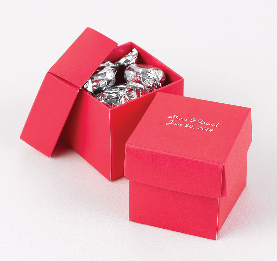 Fuchsia Favor Boxes - Personalized