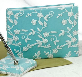 Timeless Lace Wedding Guest Book