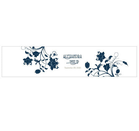 Floral Orchestra Wedding Water Bottle Labels