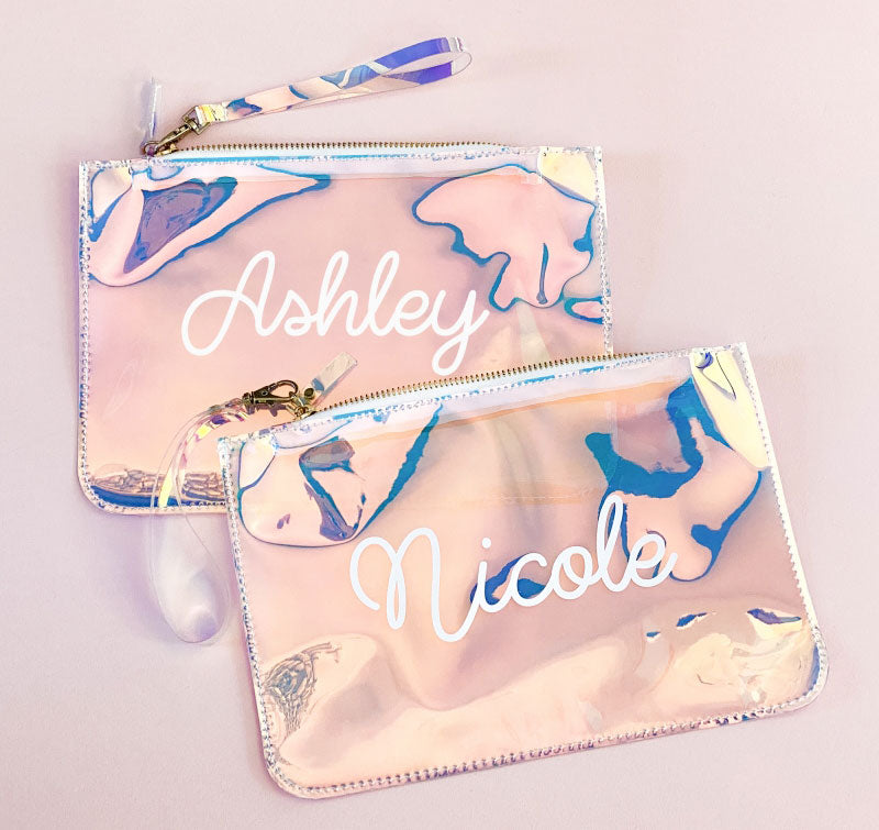 Personalized Holographic Cosmetic Bag