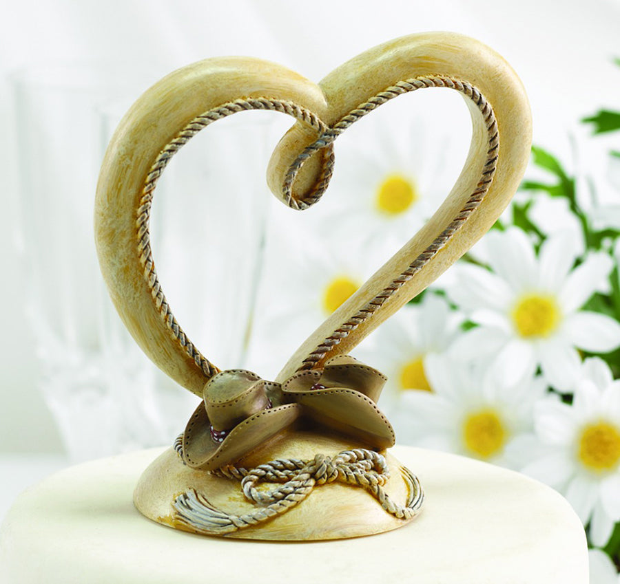 Country Flair Wedding Cake Topper